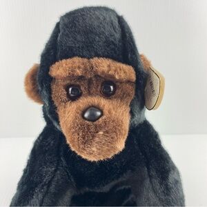 Ty Beanie Baby Congo Gorilla Plush Vintage 1999 Black Brown Monkey 10 inch
